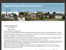Tablet Screenshot of eugeneinspection.com